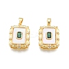 Synthetic White Shell Pendants KK-A165-18G-3