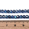 Electroplate Transparent Glass Beads Strands X-EGLA-N054-T4mm-A02-4