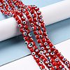 Handmade Evil Eye Lampwork Round Bead Strands LAMP-L055-6mm-19-4