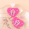 Acrylic Dangle Stud Earrings FS-WGC8729-03-1