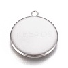 304 Stainless Steel Pendant Cabochon Settings X-STAS-G127-13-16mm-P-2