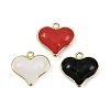 Brass Enamel Pendants KK-I358-002G-B-1