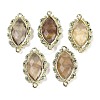 Natural Yellow Fluorite Faceted Horse Eye Links G-B126-02G-01-1