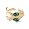 304 Stainless Steel Open Cuff Rings for Women RJEW-M020-06G-07-2