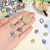 60Pcs 6 Colors Rertro Lady Cameo Resin Cabochons RESI-CA0001-73-3