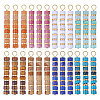 24Pcs 8 Style Natural Gemstone Pendants PALLOY-CA00030-1
