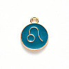 Alloy Enamel Pendants ENAM-S124-01B-05G-2