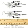 Alloy Feather Dangle Earrings EJEW-FS00028-2