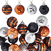 24Pcs 4 Colors Foam Scale Ball with Cord Pendant Decorations DIY-SC0026-74-1