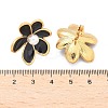Flower 304 Stainless Steel Stud Earrings EJEW-C142-02G-01-5