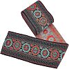 Ethnic Style Embroidery Polycotton Ribbons OCOR-WH0073-28-1