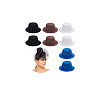 8Pcs 4 Colors Terry Fabric Mini Hat Fascinator Base AJEW-NB0005-99-7