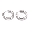 Tarnish Resistant 201 Stainless Steel Huggie Hoop Earrings EJEW-L256-05Q-P-1