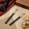 2Pcs 2 Styles Stainless Steel Leather Edge Oil Pen TOOL-NB0002-29B-4