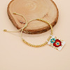 Handmade Glass Seed Bead Charm Bracelets PX3298-4-1