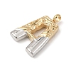 26Pcs 304 Stainless Steel Alphabet Pendants STAS-Z170-01GP-3