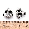 304 Stainless Steel European Style Large Hole Beads STAS-T072-122AS-3