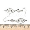 304 Stainless Steel Leaf Dangle Earrings EJEW-Z129-13P-5