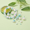 497Pcs 5 Style Rainbow ABS Plastic Imitation Pearl Beads OACR-YW0001-09B-10