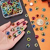 Luminous Eye Printed Glass Cabochons GGLA-PH0001-22B-6