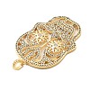 Brass Micro Pave Cubic Zirconia Pendants KK-L209-102G-01-2