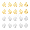 20Pcs 2 Colors 304 Stainless Steel Pendants STAS-UN0053-70B-1