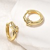 Star Brass Micro Pave Clear Cubic Zirconia Hoop Earrings for Women EJEW-G460-05G-3
