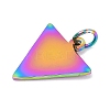 Ion Plating(IP) 304 Stainless Steel Pendants STAS-I311-22RC-1