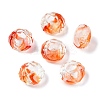 Two Tone Glass European Beads GDA009-1-1