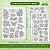 4 Sheets 11.6x8.2 Inch Stick and Stitch Embroidery Patterns DIY-WH0455-043-2