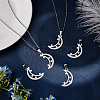 8Pcs 304 Stainless Steel Pendants STAS-UN0030-75-3