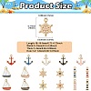 85Pcs 17 Styles Nautical Theme Alloy Enamel Pendants FIND-CJ0003-43-2