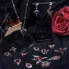 20Pcs 10 Styles Gothic Alloy Enamel Pendants FIND-SC0021-76-4