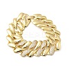 Brass Link Chain Bracelets for Women BJEW-H630-08G-4