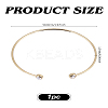 Brass Cuff Bangles BJEW-LP0003-29-2