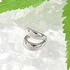 304 Stainless Steel Two-layer C-Shaped Cuff Earrings EJEW-M073-10PG-02-1