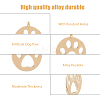 16Pcs Brass Charms KK-DC0002-18-3