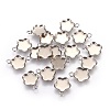 Tarnish Resistant 201 Stainless Steel Charm Cabochon Settings STAS-P227-27P-2
