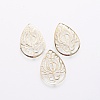 Iron Filigree Pendants LS-X-IFIN-F158-57G-1