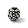 304 Stainless Steel European Beads STAS-H238-09E-AS-1