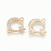 Alloy Rhinestone Links connectors ALRI-Q235-009G-2