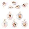 5Pcs 5 Styles Natural Cultured Freshwater Pearl Pendants PEAR-TA0001-30-1
