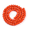 Opaque Solid Color Imitation Jade Glass Beads Strands EGLA-A044-P6mm-D03-3