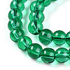Baking Paint Transparent Glass Beads Strands DGLA-N006-6mm-09-3