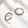 201 Stainless Steel Hoop Earrings EJEW-Z137-02P-04-3