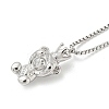 Non-Tarnish 304 Stainless Steel Bear Pendants Necklaces NJEW-K259-03P-2