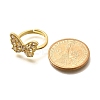 Adjustable Rack Plating Brass Micro Pave Cubic Zirconia Finger Rings for Women RJEW-M028-25G-05-4