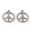 304 Stainless Steel Pendants STAS-NB0004-39P-1