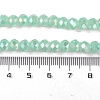 Baking Electroplate Glass Beads Strands DGLA-A039-J8mm-B07-4