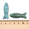 Synthetic Turquoise & Natural Rose Quartz & Tiger Eye & Obsidian & Green Aventurine Carved Pendants G-B152-01A-3